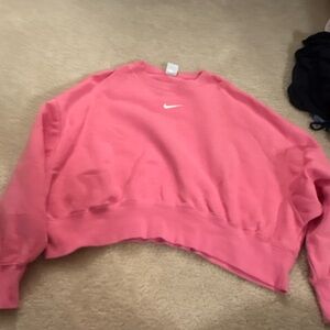 Nike Vibrant Pink Cropped Crewneck